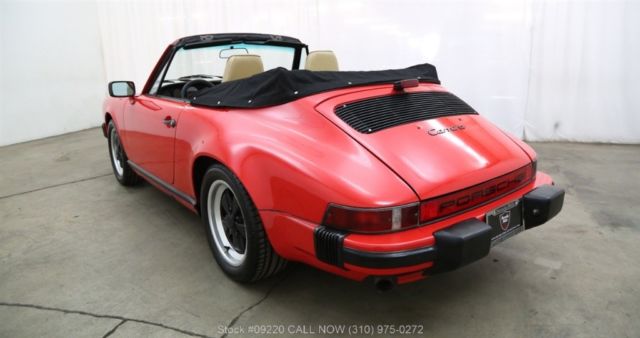 1986 Red Porsche Carrera Convertible