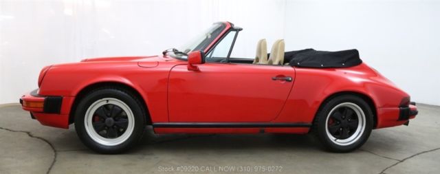 1986 Red Porsche Carrera Convertible