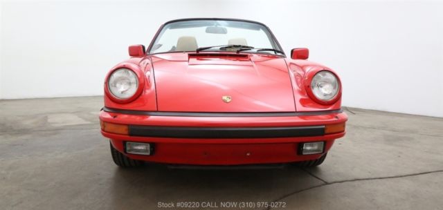 1986 Red Porsche Carrera Convertible