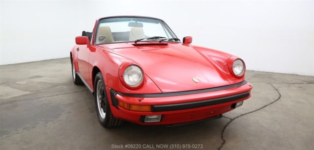 1986 Red Porsche Carrera Convertible