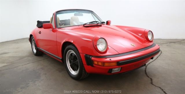 1986 Red Porsche Carrera Convertible