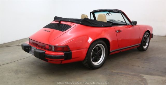 1986 Red Porsche Carrera Convertible