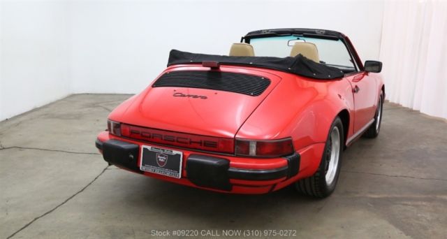 1986 Red Porsche Carrera Convertible