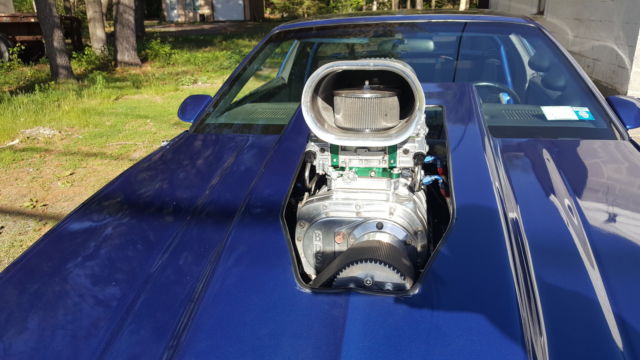 1986 Blue Chevrolet Camaro