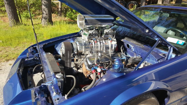 1986 Blue Chevrolet Camaro