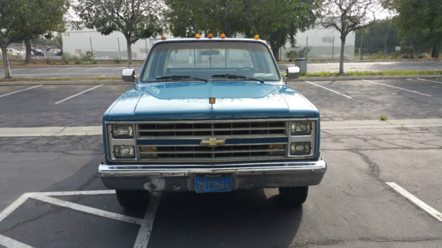 1986 Blue Chevrolet C/K Pickup 3500 Extended Crew Cab Pickup