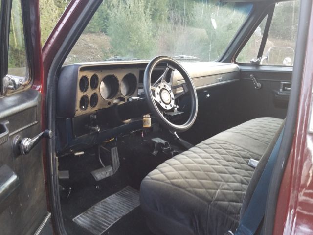 1986 maroon Chevrolet C/K Pickup 1500 Standard Cab Pickup