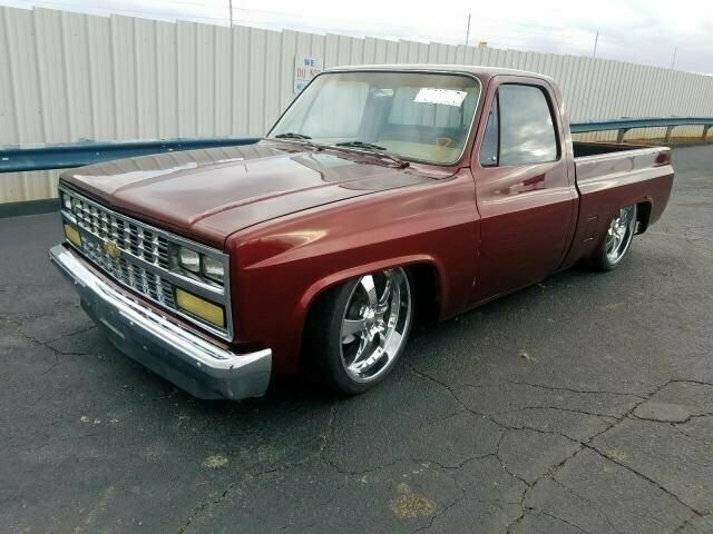 1986 Burgundy Chevrolet C-10 Pickup (Truck)