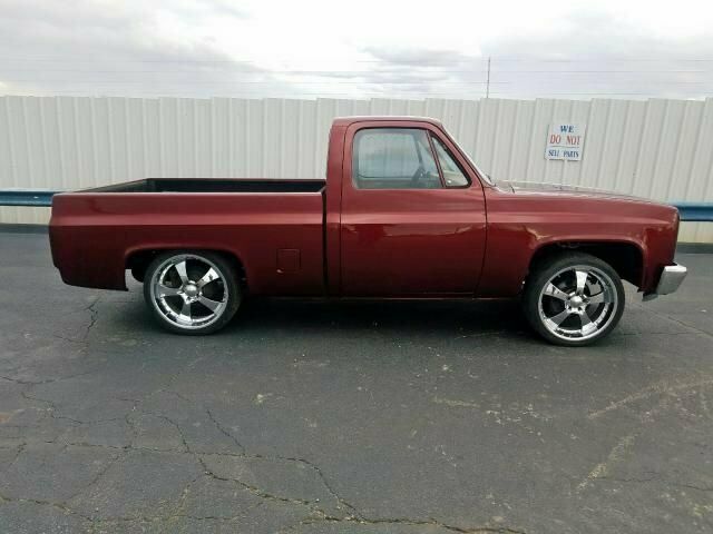 1986 Burgundy Chevrolet C-10 Pickup (Truck)