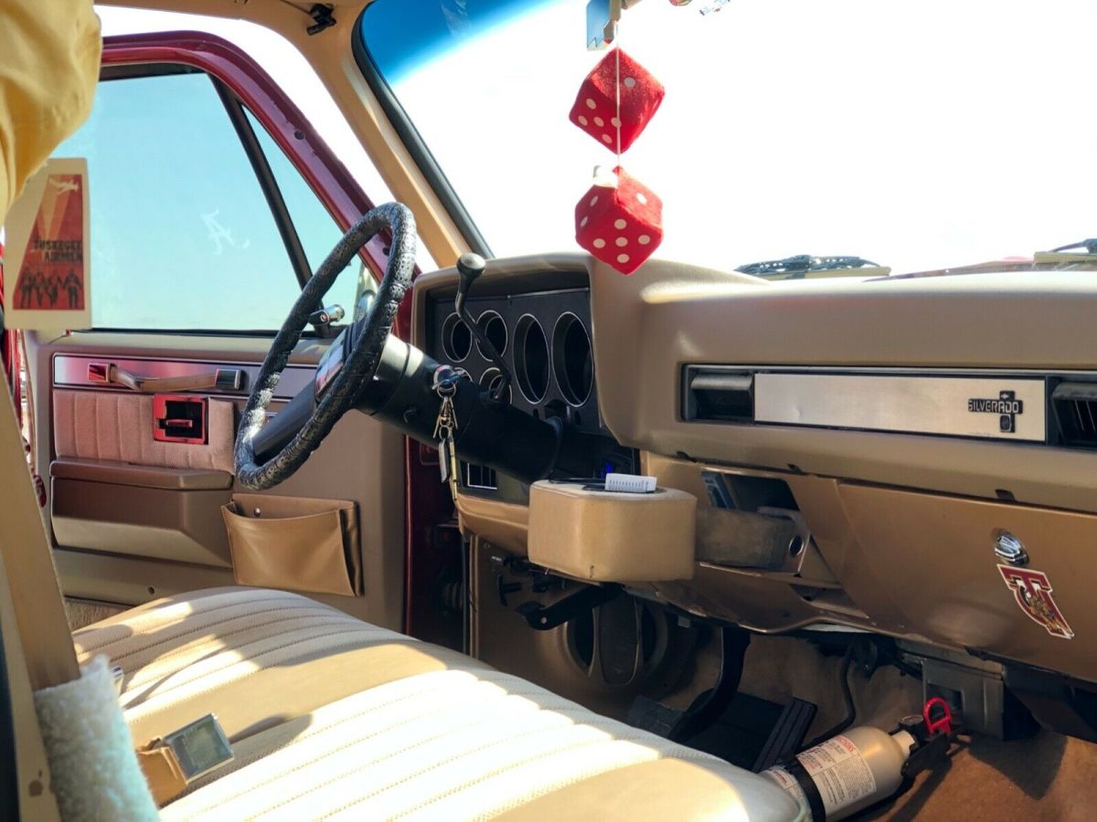 1986 Red Chevrolet C-10 Standard Cab Pickup