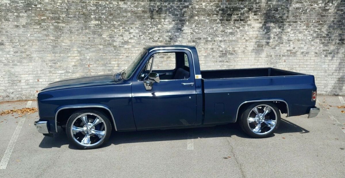 1986 Blue Chevrolet C-10 Standard Cab Pickup