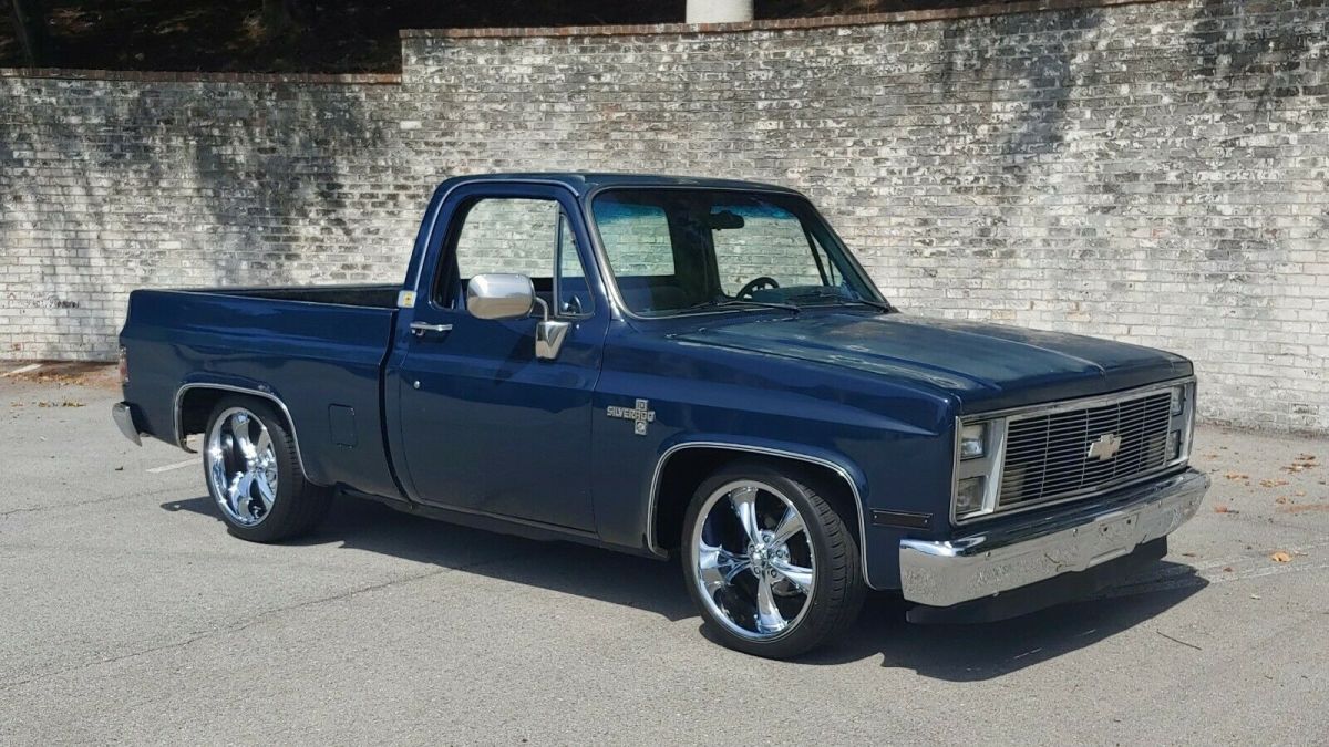 1986 Blue Chevrolet C-10 Standard Cab Pickup