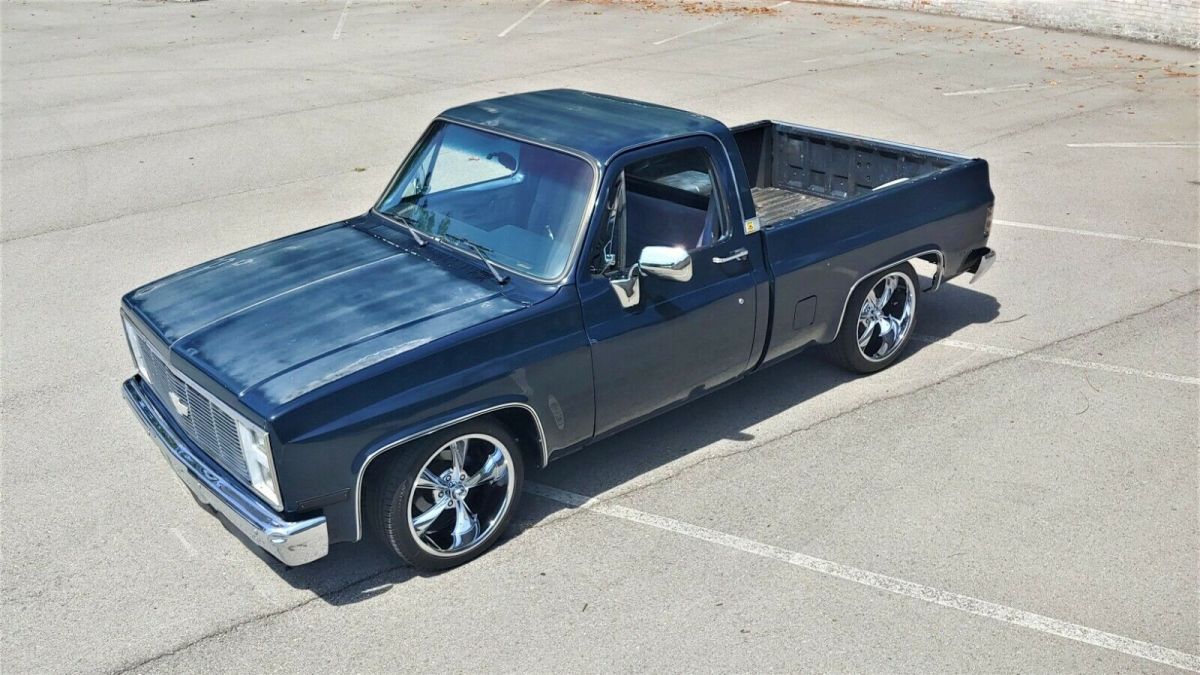 1986 Blue Chevrolet C-10 Standard Cab Pickup