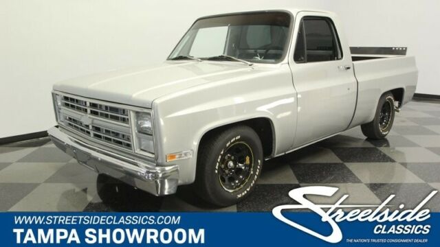 1986 Silver Chevrolet C-10 Pickup Truck