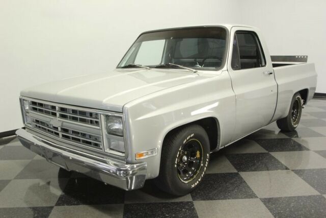1986 Silver Chevrolet C-10 Pickup Truck