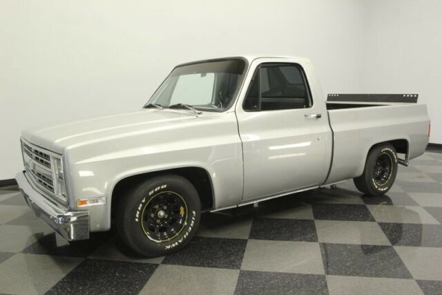 1986 Silver Chevrolet C-10 Pickup Truck