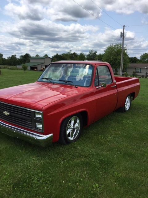 1986 Blue Chevrolet C-10 Standard Cab Pickup