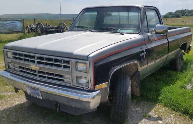 1986 Black Chevrolet Silverado 1500 Standard Cab Pickup