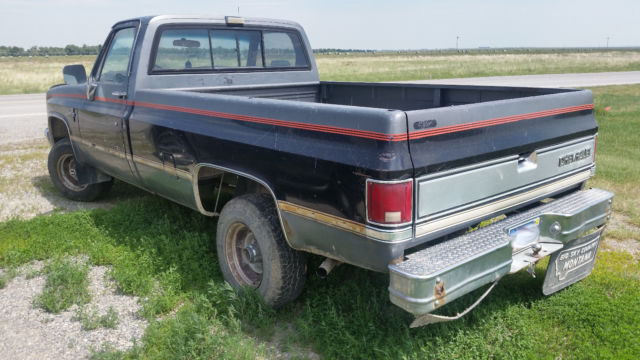 1986 Black Chevrolet Silverado 1500 Standard Cab Pickup