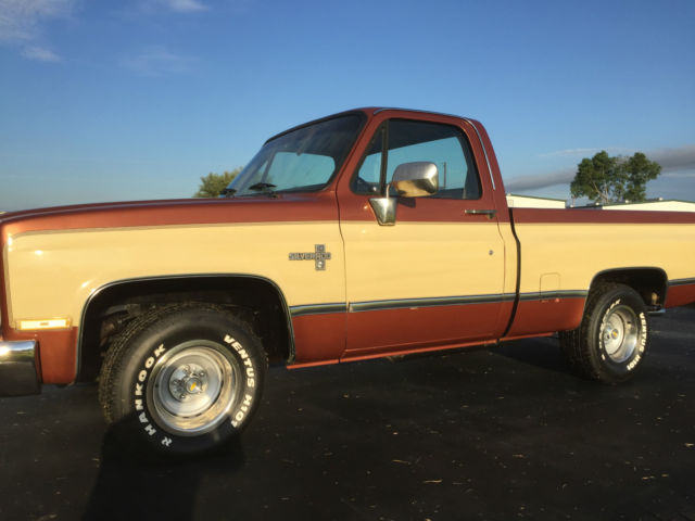 1986 Two Tone Brown/Tan Chevrolet C-10 Standard Cab Pickup