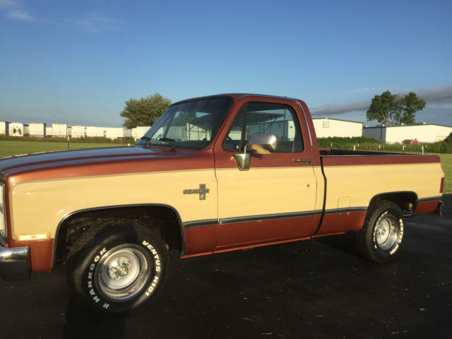 1986 Two Tone Brown/Tan Chevrolet C-10 Standard Cab Pickup