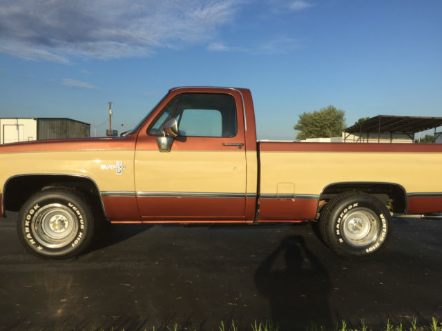 1986 Two Tone Brown/Tan Chevrolet C-10 Standard Cab Pickup