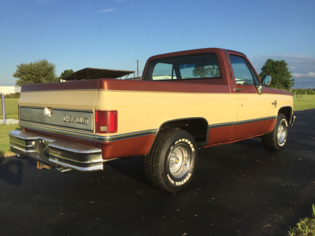 1986 Two Tone Brown/Tan Chevrolet C-10 Standard Cab Pickup