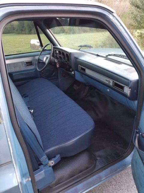 1986 Blue Chevrolet C-10 Standard Cab Pickup