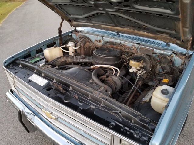 1986 Blue Chevrolet C-10 Standard Cab Pickup