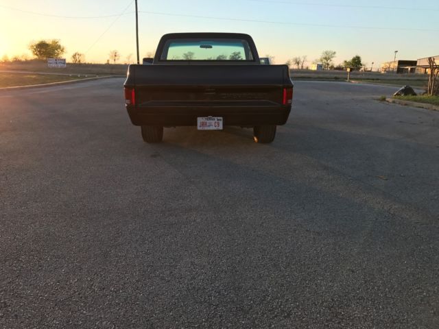 1986 Black Chevrolet C-10 Standard Cab Pickup