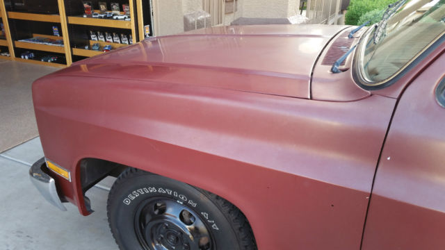 19860000 Maroon Chevrolet C-10 Extended Cab Pickup