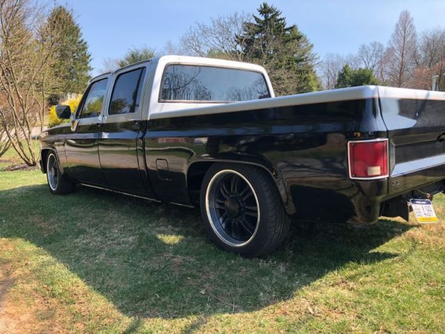 1986 Black Chevrolet C/K Pickup 3500 Crew Cab Pickup