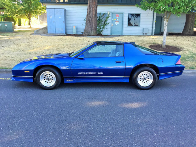 1986 Blue Chevrolet Camaro Coupe