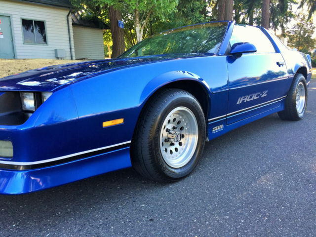 1986 Blue Chevrolet Camaro Coupe
