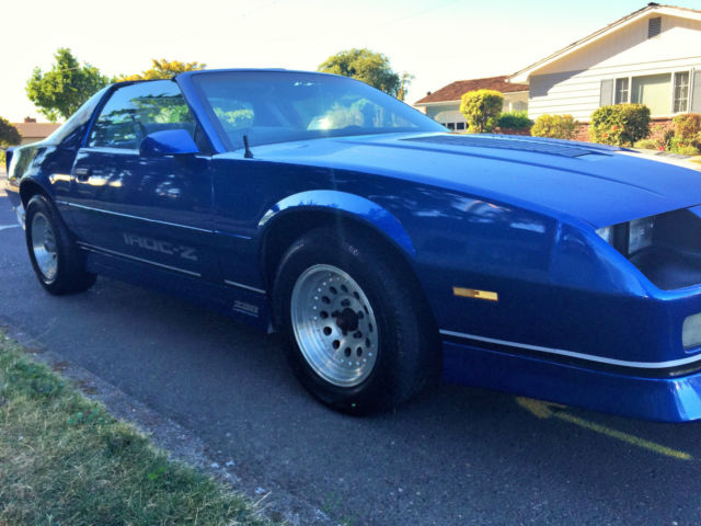 1986 Blue Chevrolet Camaro Coupe