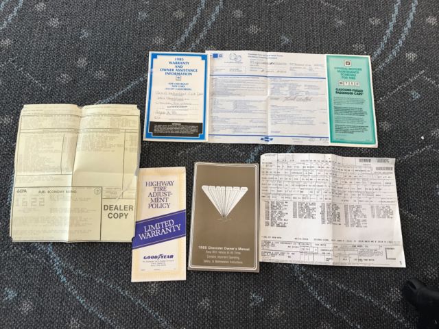 1985 Silver Chevrolet Camaro