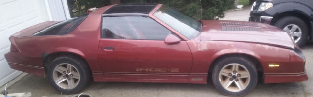 1986 Burgundy Chevrolet Camaro Coupe