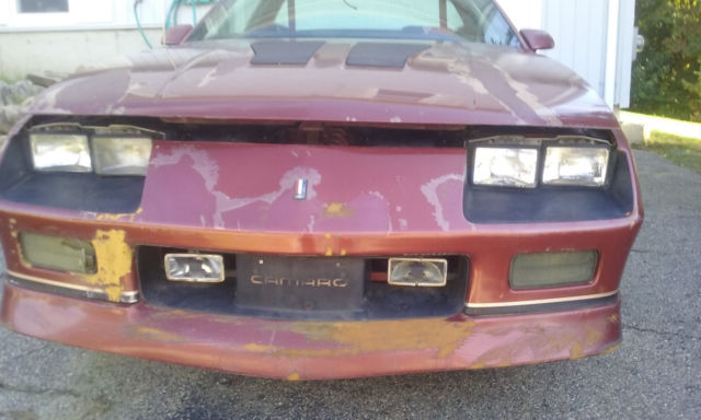 1986 Burgundy Chevrolet Camaro Coupe