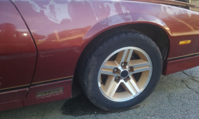 1986 Burgundy Chevrolet Camaro Coupe