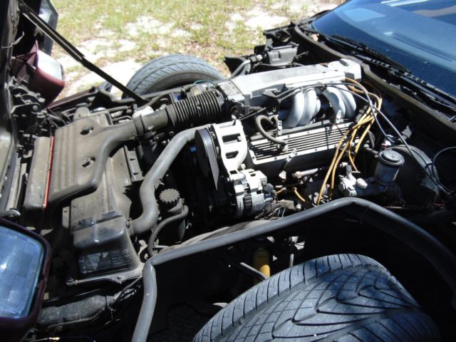 1986 Burgundy Chevrolet Corvette Coupe