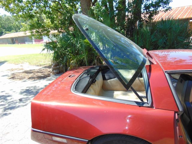 1986 Burgundy Chevrolet Corvette Coupe