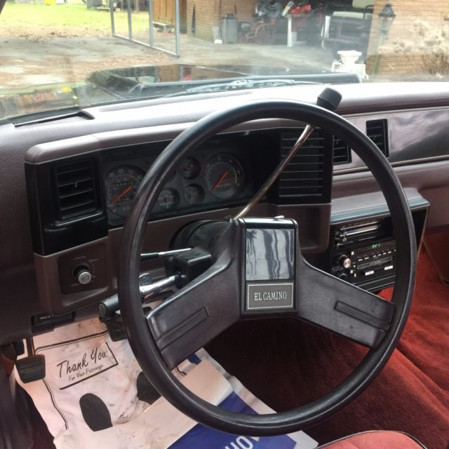 1986 Black Chevrolet El Camino