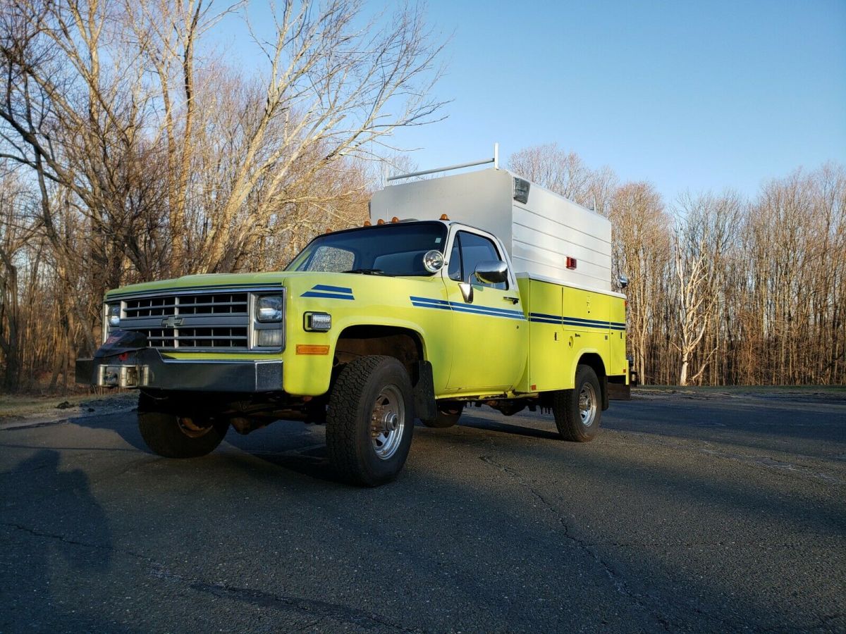 1986 Yellow Chevrolet C/K 30 Standard Cab Pickup