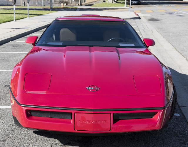 1986 Red Chevrolet Corvette Coupe
