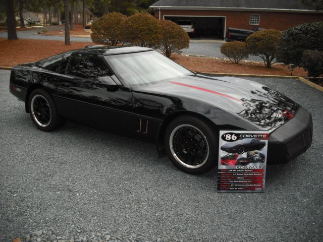 1986 Black Chevrolet Corvette Coupe