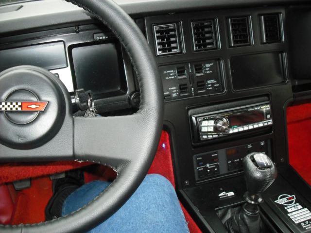 1986 Black Chevrolet Corvette Coupe