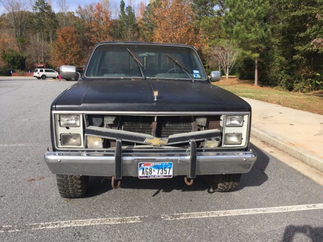 1986 Black Chevrolet K10 Short Bed