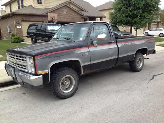 1986 Black Chevrolet C/K Pickup 1500 Standard Cab Pickup