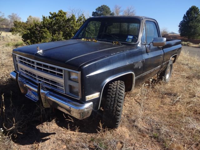 1986 Black Chevrolet K10