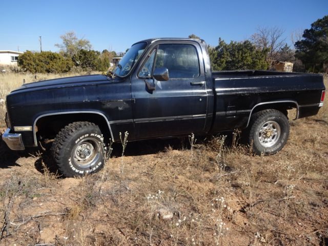 1986 Black Chevrolet K10
